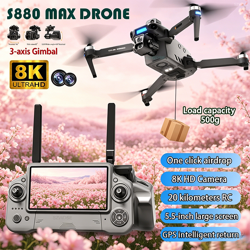 2026 New 8K Dual Camera Drone  - Drone Gimbal 3 Axis review and price