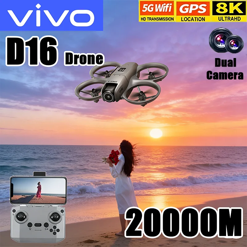 VIVO D16 Mini Drone 8K Camera  - Drone Gimbal Mount review and price